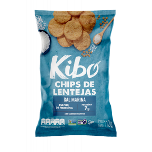 Chips de Lenteja Kibo Sal Marina 4oz