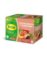 Infusión Tosh Flor de Jamaica y Durazno 20uds
