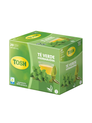Tosh Té Verde con Hierbabuena 20uds.