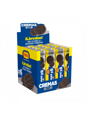  Caja de 24 Cremas Dark X6 galletas por paquete